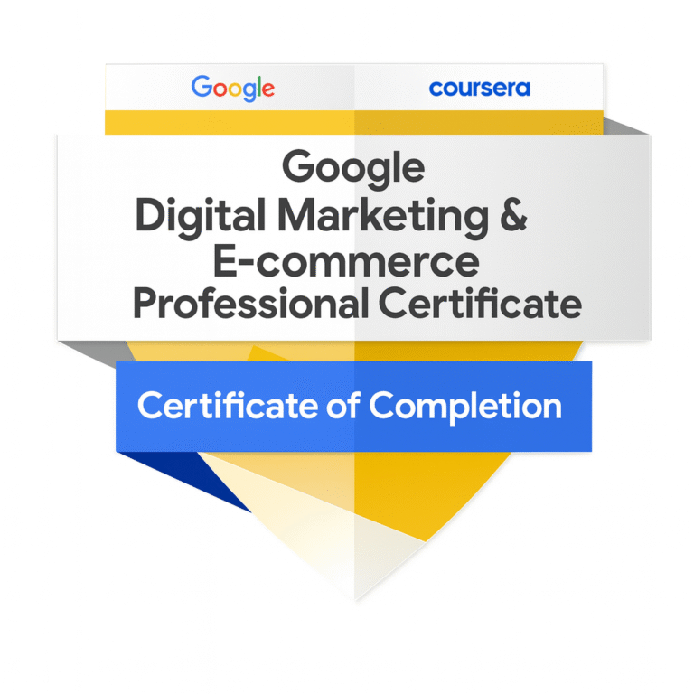 Daniel Ciobanu - Digital Marketing and Ecommerce Professional certificate